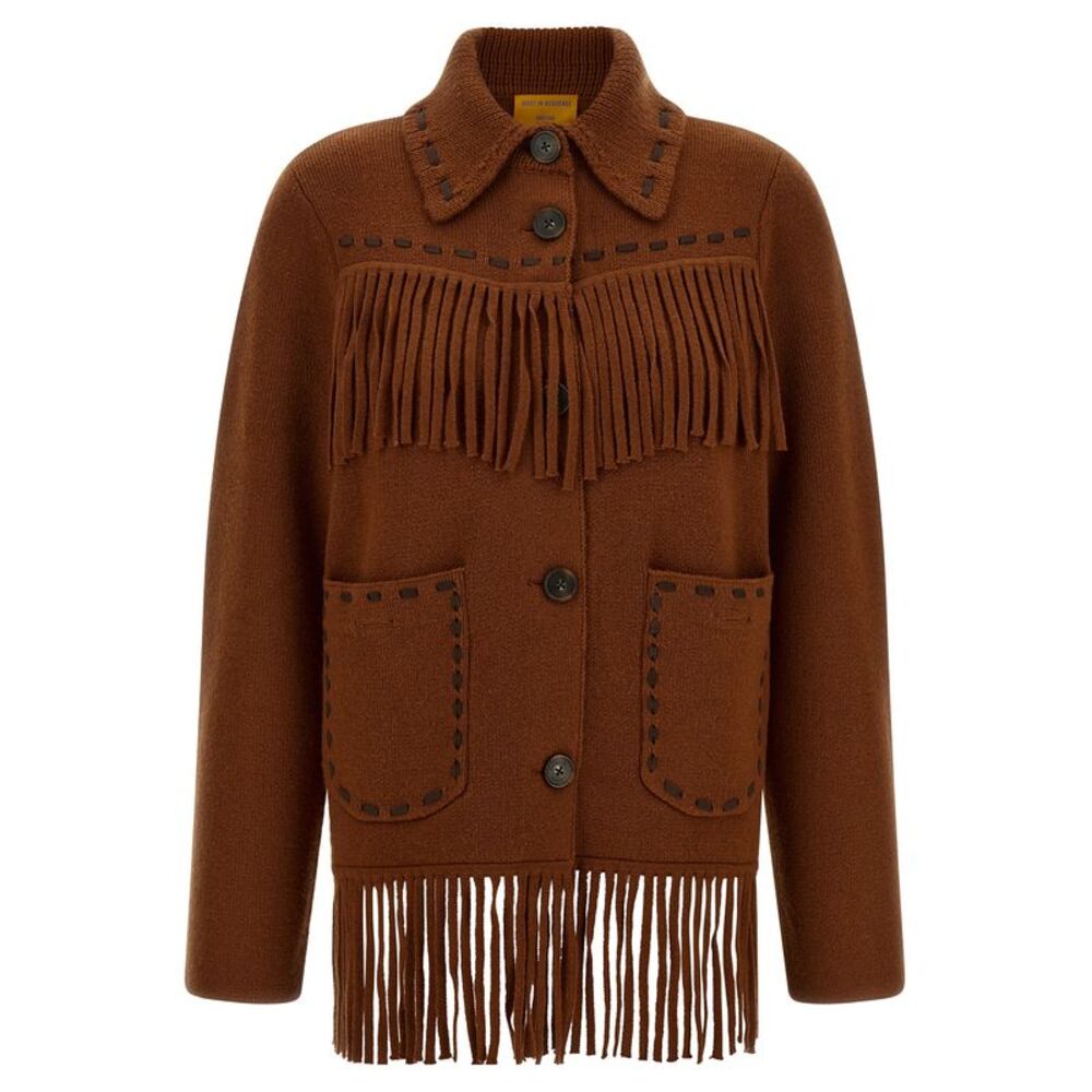 Guest in Residence Brown Wool Full-Length Women's Jacket